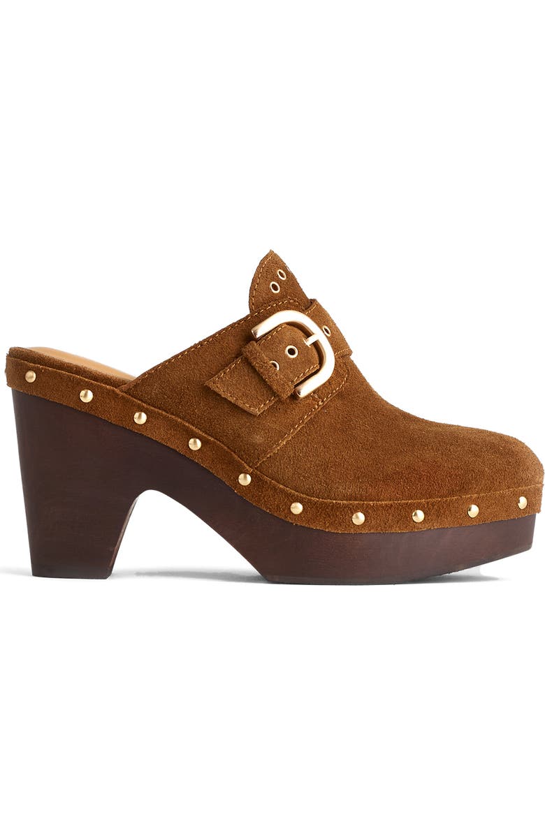 Madewell The Wes Buckle Strap Clog, Main, color, Dried Acorn