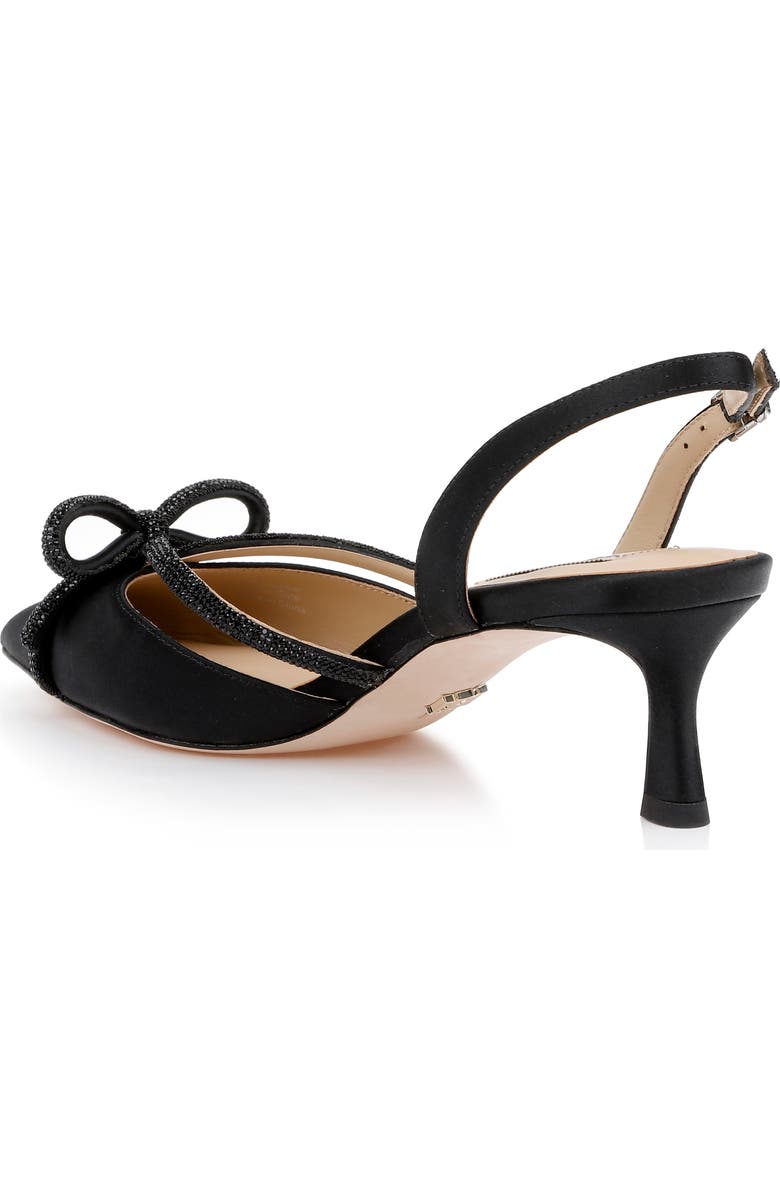 Badgley Mischka Collection Angelina Slingback Pointed Toe Kitten Heel Pump, Alternate, color,