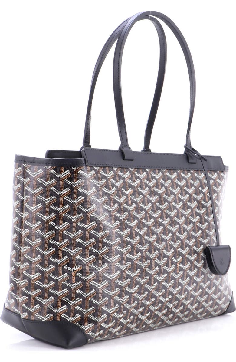 Pre-Owned Goyard Bellechasse Bag Coated Canvas PM, Alternate, color, Black