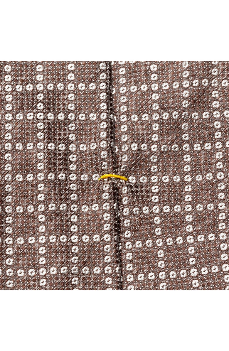 Eton Geometric Linen & Silk Tie, Alternate, color, 