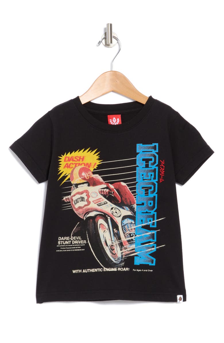 ICECREAM Kids' Dash Action Cotton Graphic T-Shirt, Main, color, 