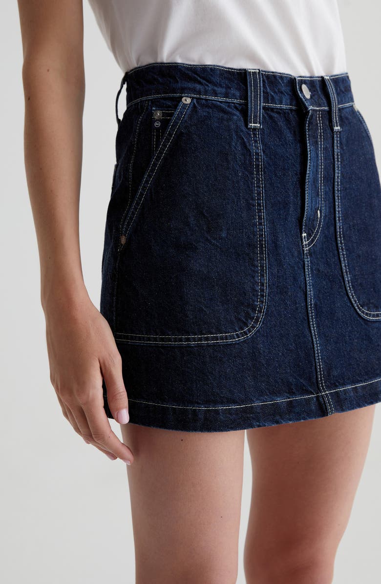 AG Jae Denim Miniskirt, Alternate, color, 