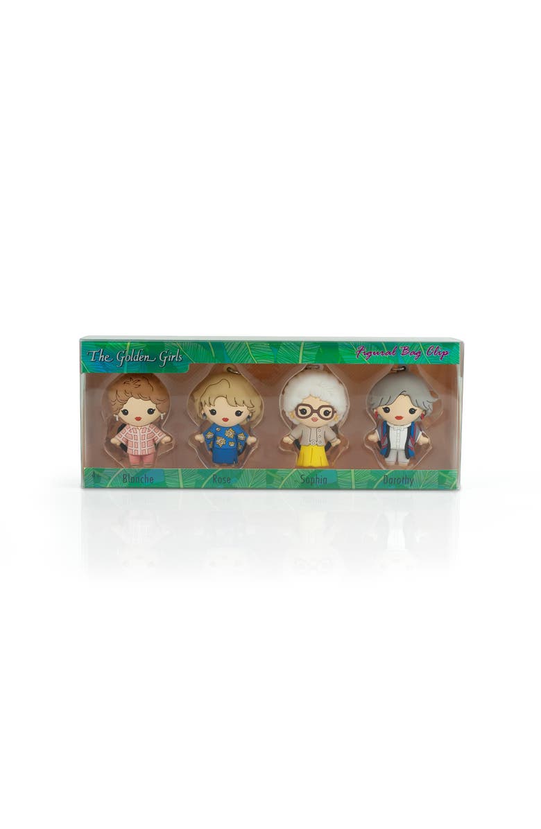 Golden Girls The Golden Girls 4-Piece Foam Figural Backpack Clip Figure Box Set Toynk Exclusive, Main, color, Green