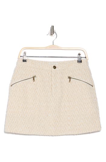 Joie Camden Miniskirt In Creme Brulee And Porcelain