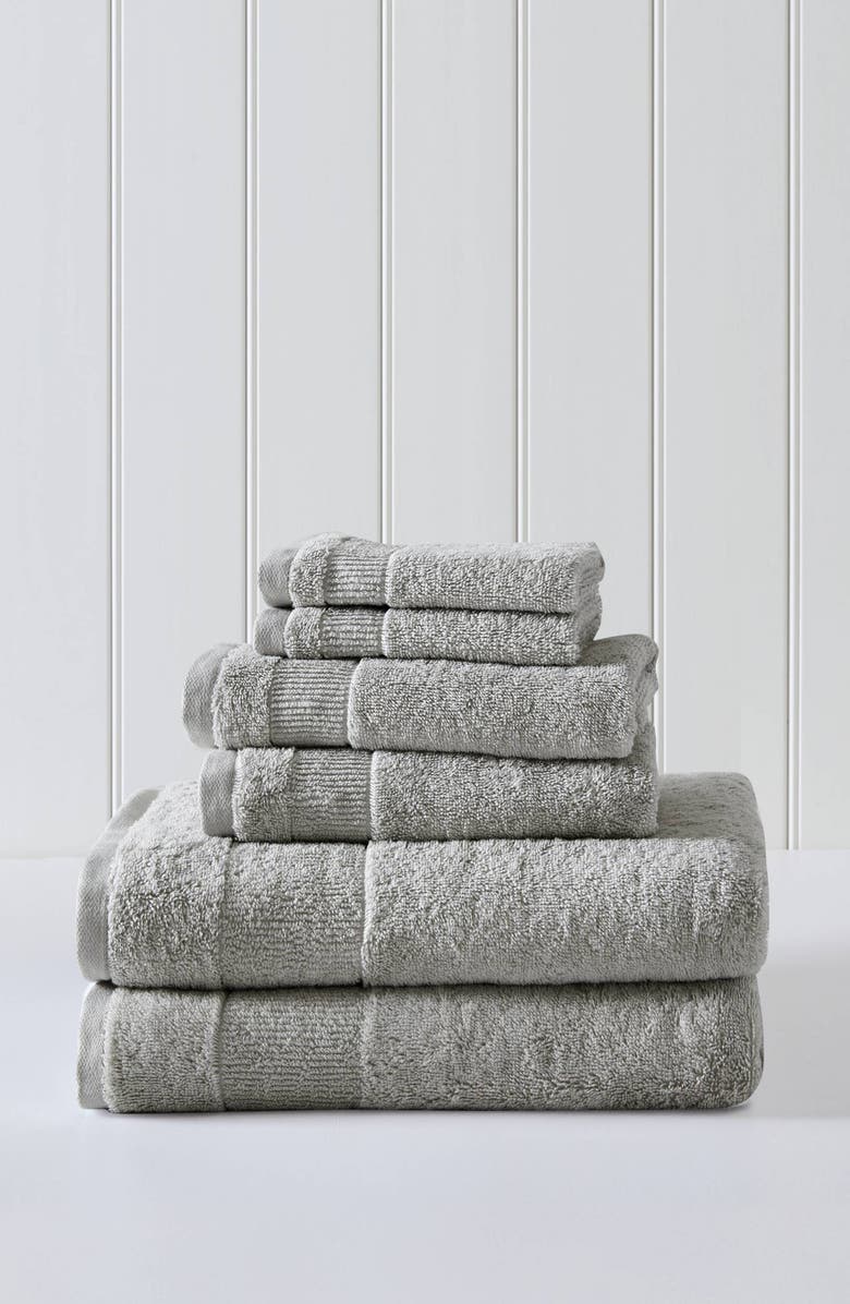 Tommy Bahama Island Retreat 6-Piece Towel Set, Alternate, color, Medium Grey