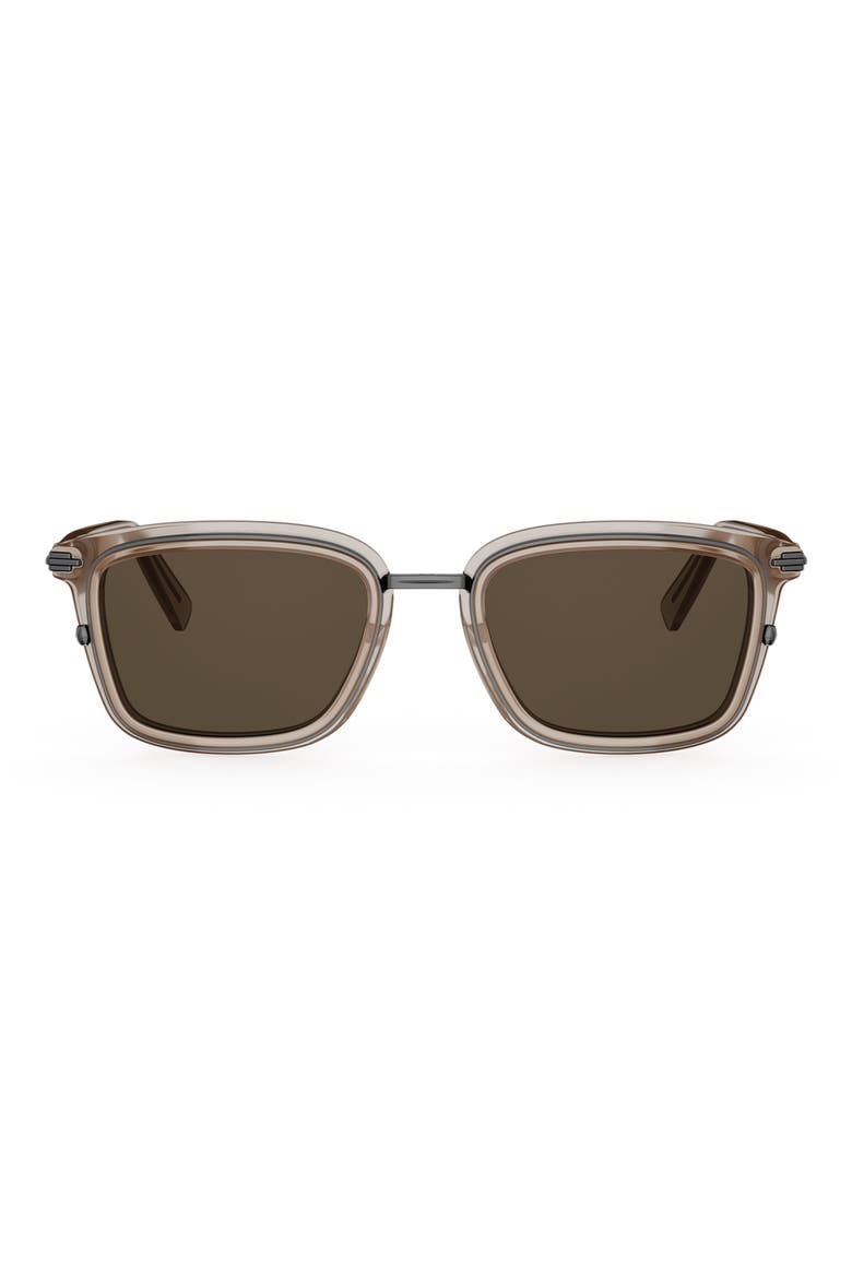 'DiorBlacksuit S18U 53mm Square Sunglasses, Main, color, BEIGE/ OTHER / BROWN