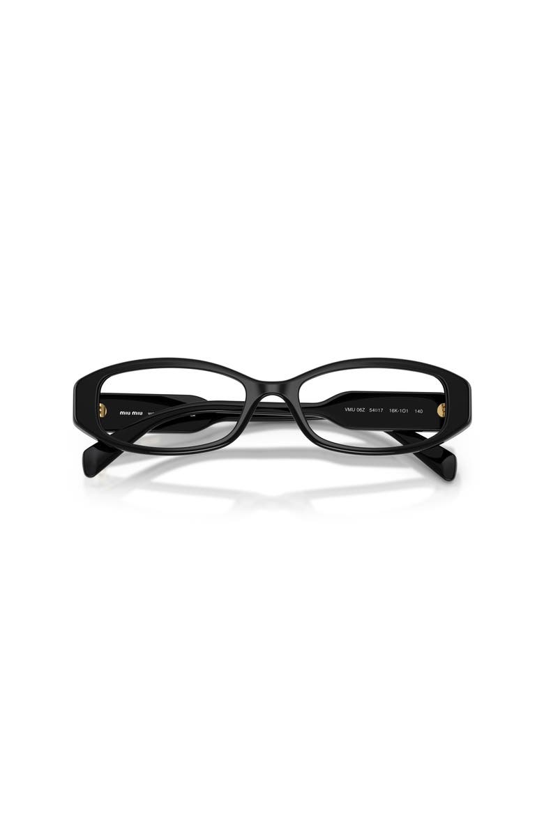 52mm Rectangle optical glasses, Alternate, color, Black
