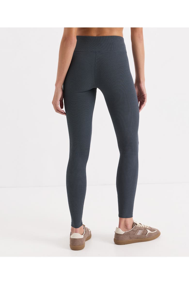 On The Go-To Rib Legging Made with Organic Cotton, Alternate, color, Steel Blue