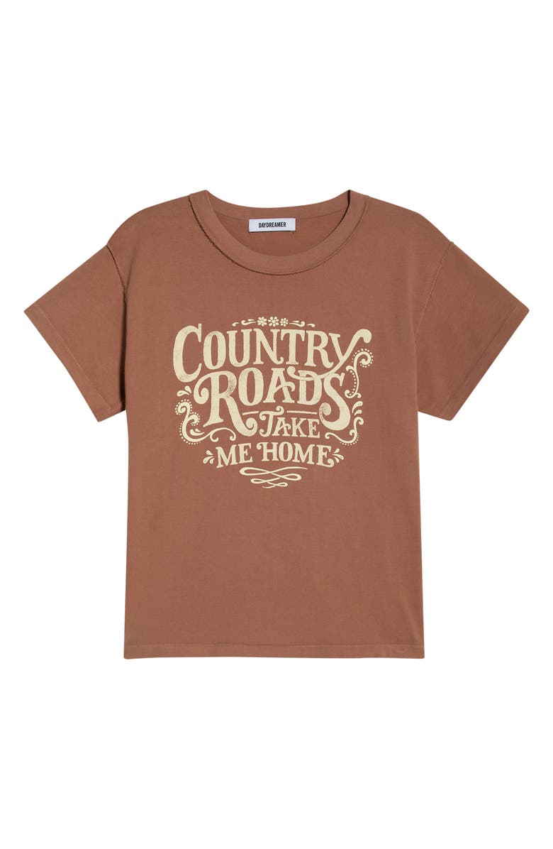Daydreamer John Denver Country Roads Graphic T-Shirt, Main, color, Mocha Mousse
