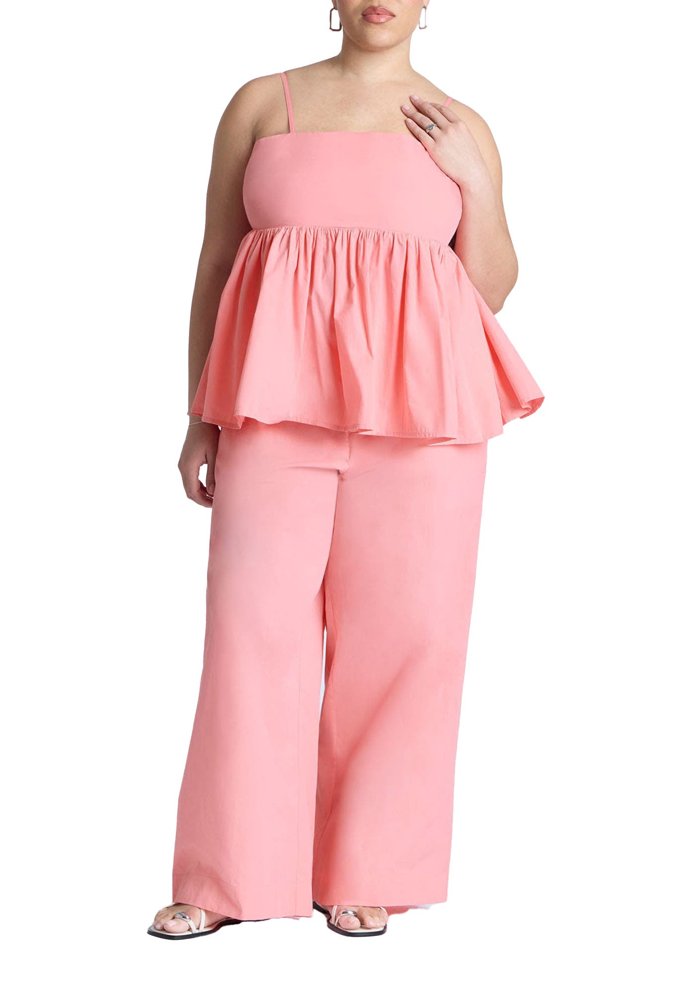 Wide Leg Cotton Pant