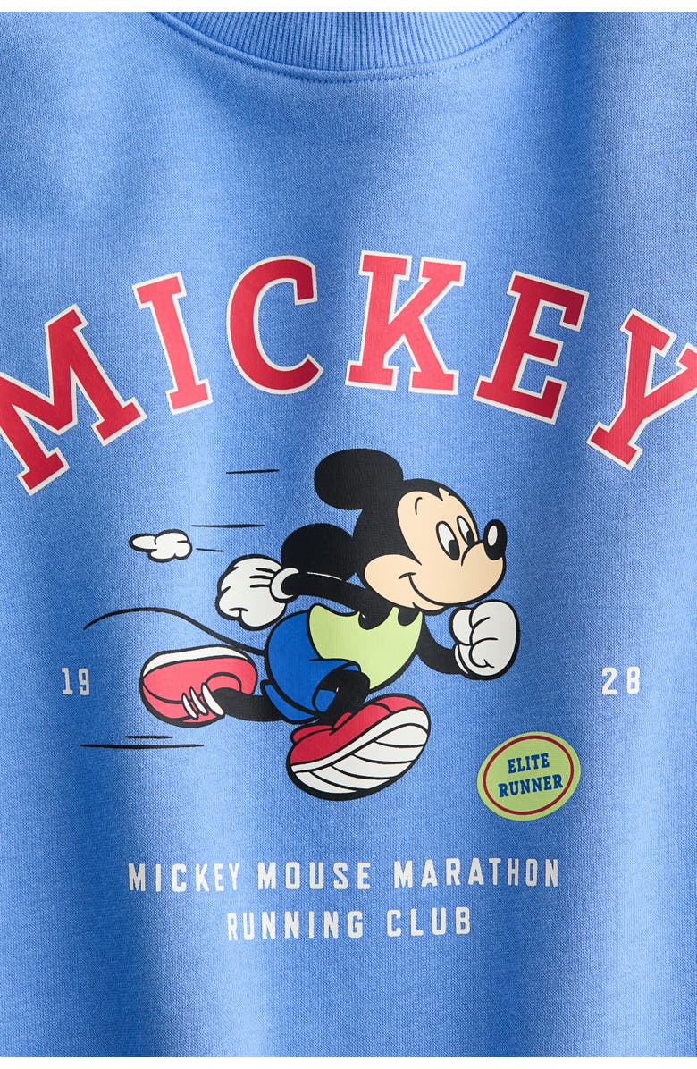H&M Printed sweatshirt, Alternate, color, Blue/Mickey Mouse