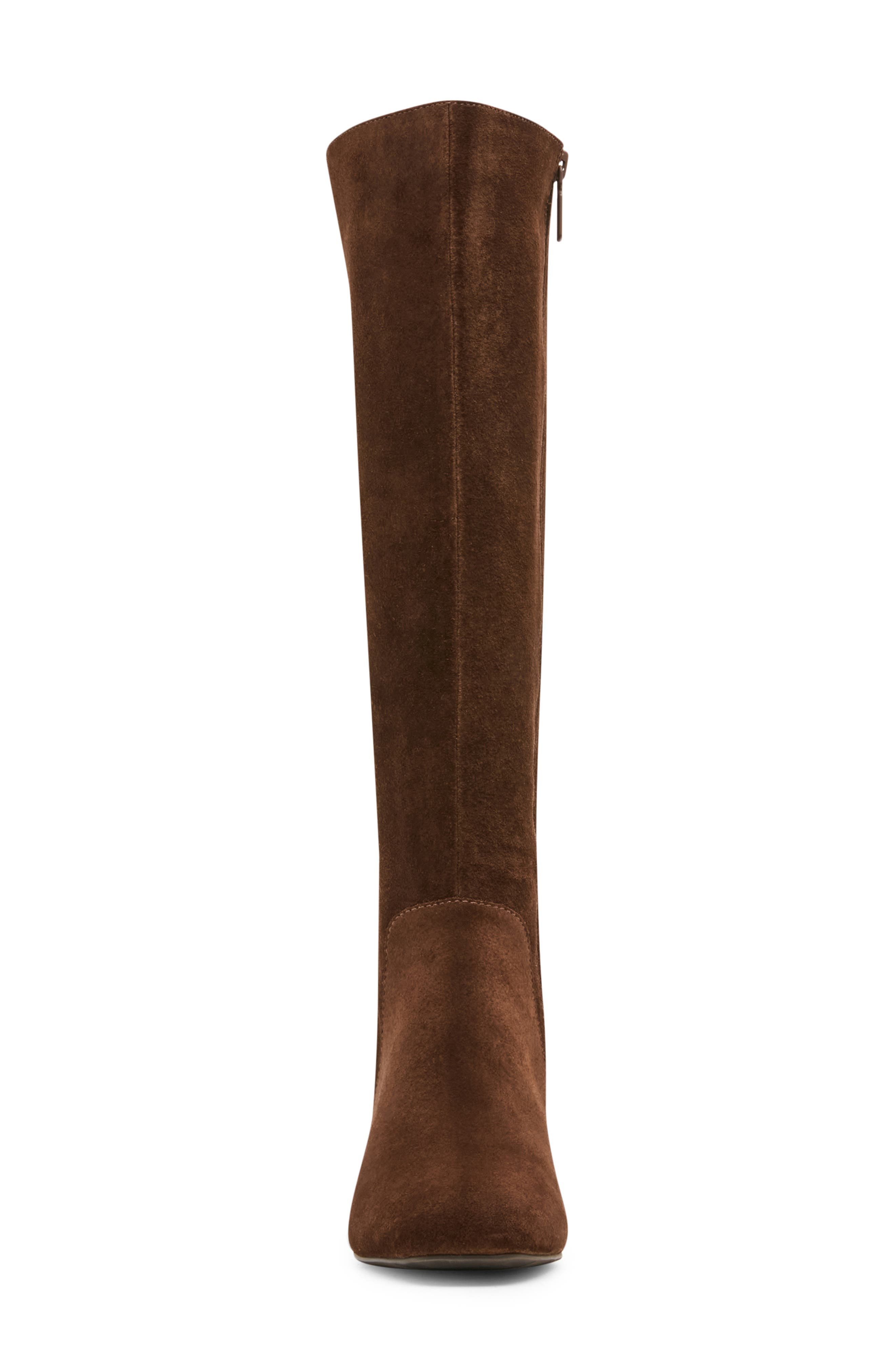 Amina Waterproof Knee High Boot, Alternate, color, CHOCOLATE SUEDE