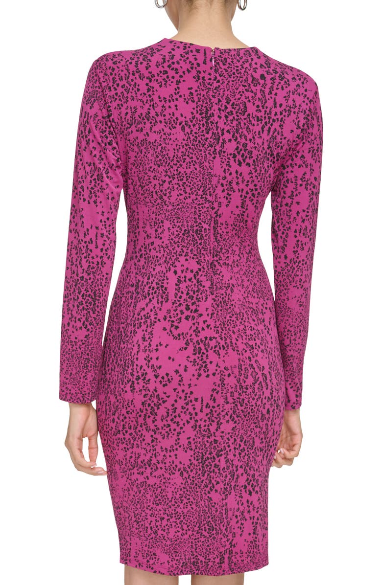 Calvin Klein Ruched Long Sleeve Dress, Alternate, color,