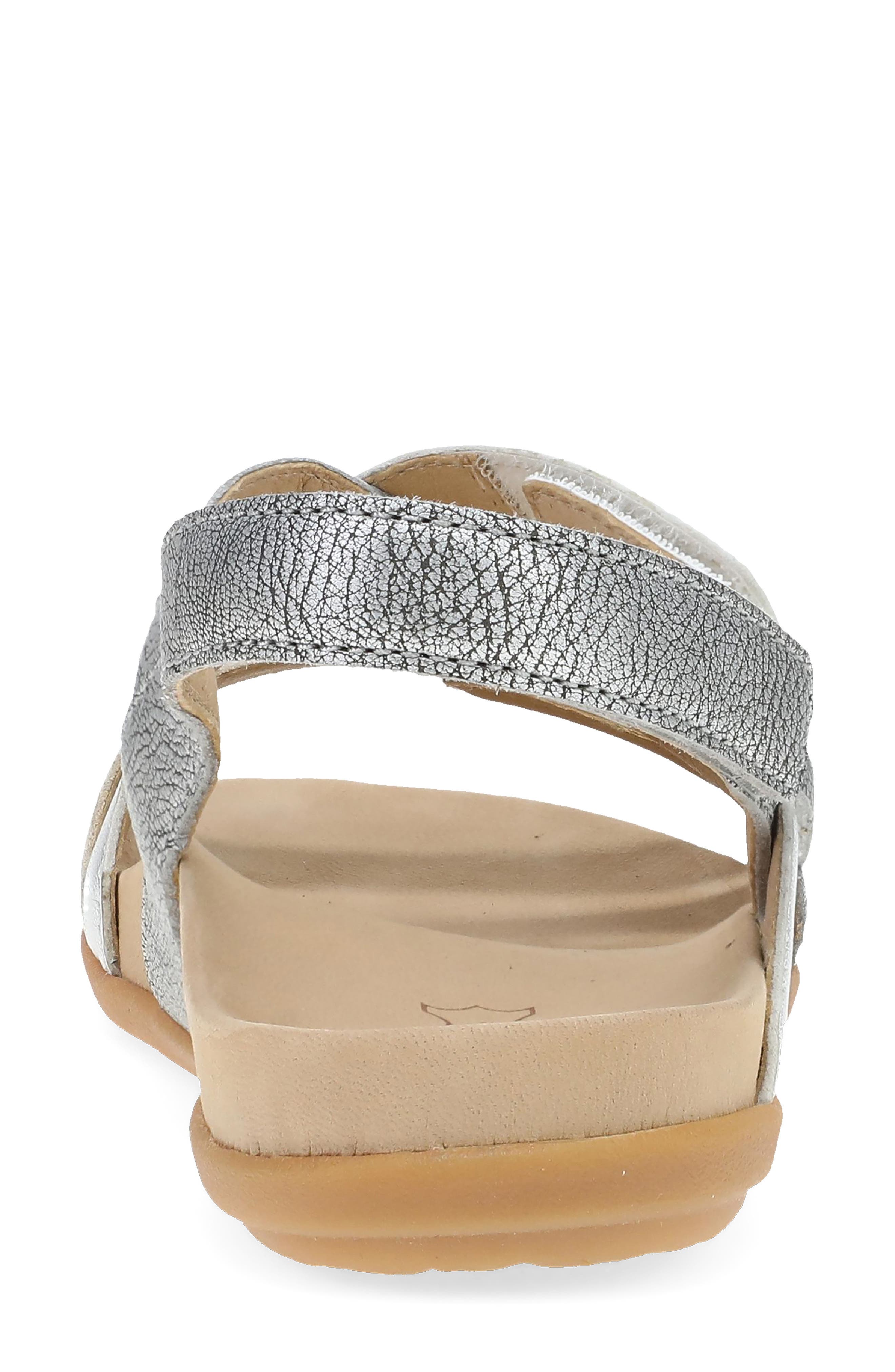 Dansko Jacklyn Slingback Sandal, Alternate, color, Silver