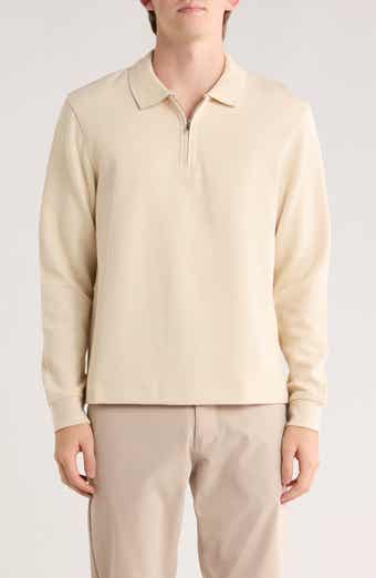 Cactus Man Quarter Zip Long Sleeve Polo