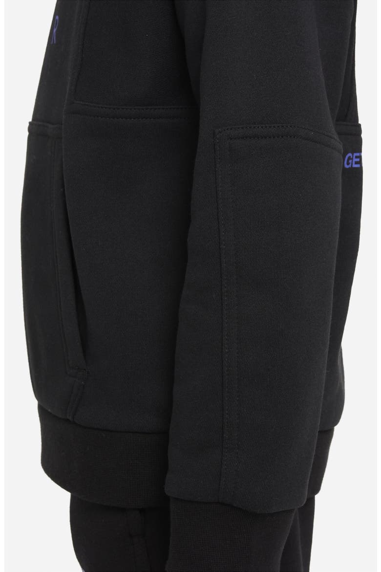 Air Kids' Pullover Hoodie, Alternate, color, BLACK/ RUSH VIOLET