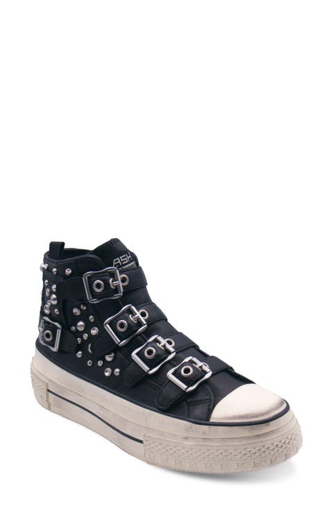Rainbow Studs High Top Platform Sneaker