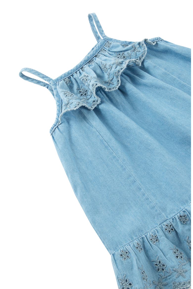 Embroidered Sundress, Alternate, color, CHAMBRAY