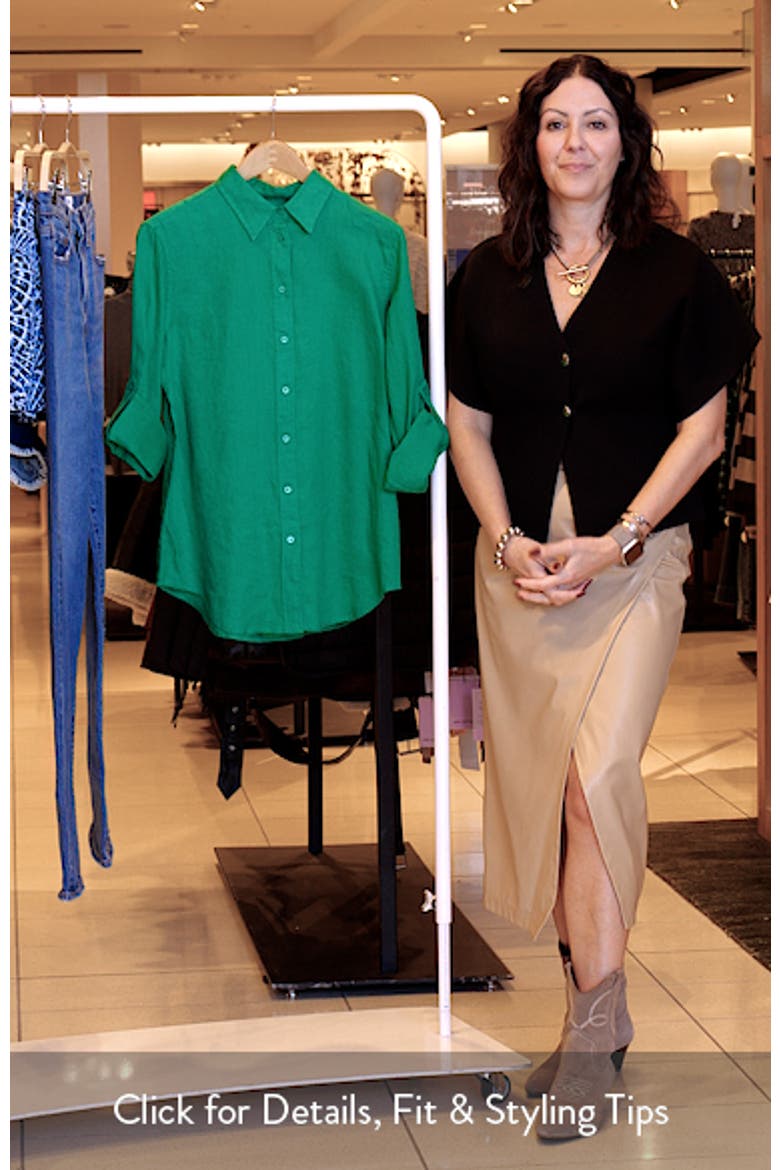 Karrie Linen Button-Up Shirt video