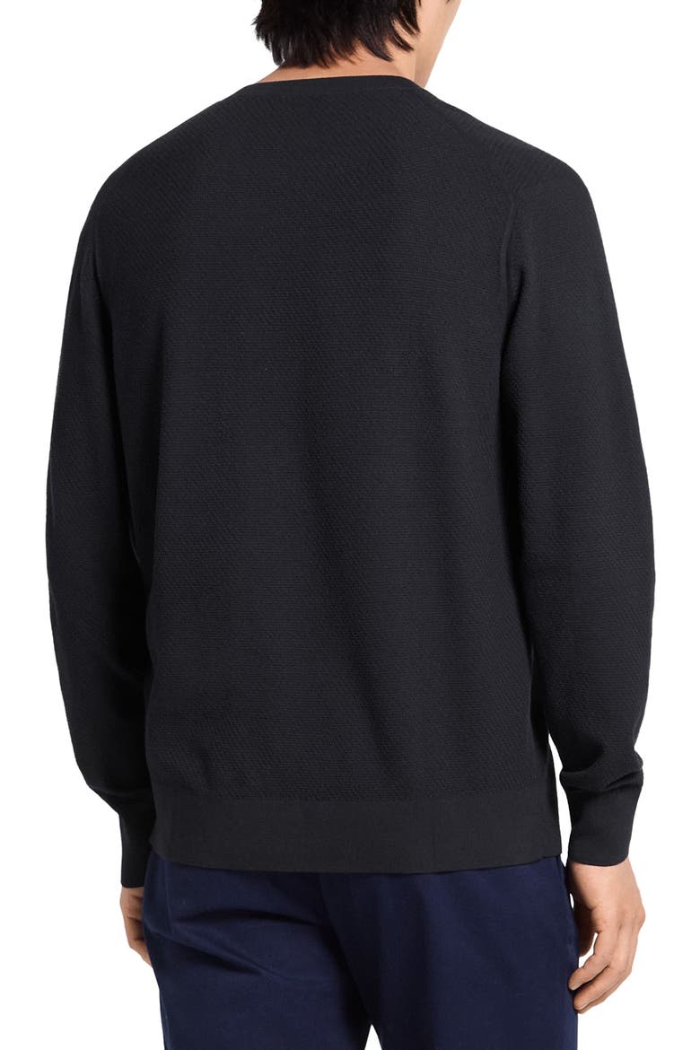 Riland Crewneck Sweater, Alternate, color, BLACK