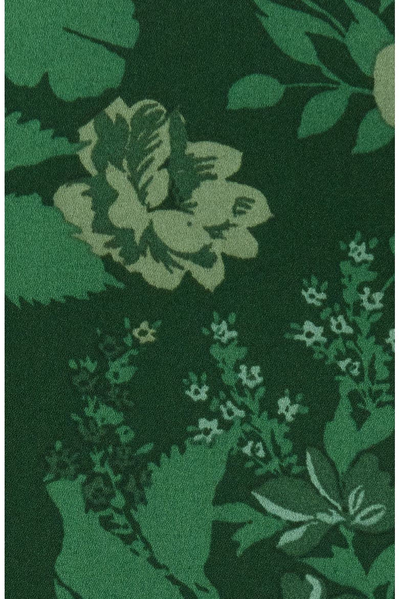 Woodland Floral Print Ruffle Top, Alternate, color, EMERALD-MULTI