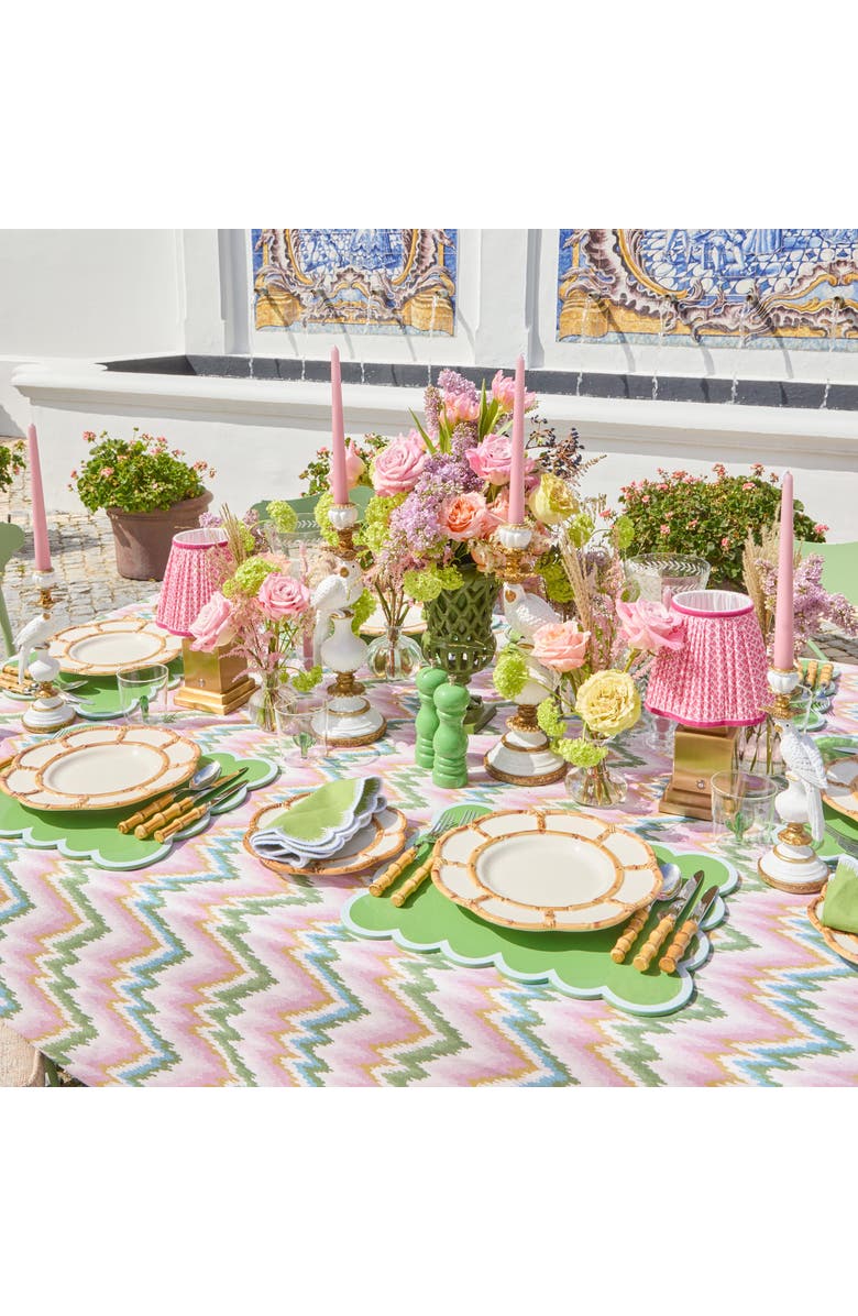 Mrs. Alice Petal Wooden Ceramic Starter Plate, Alternate, color, Neutral