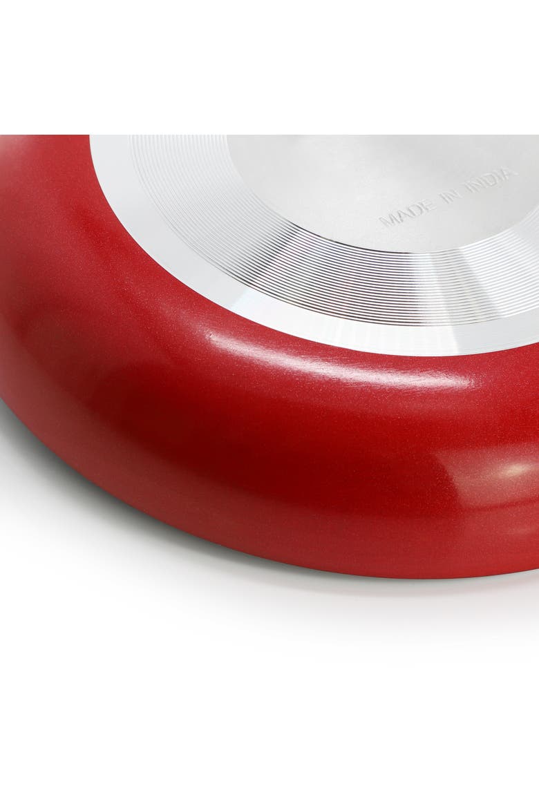 Luneta Nonstick Aluminum 8 Inch Frying Pan, Alternate, color, Red