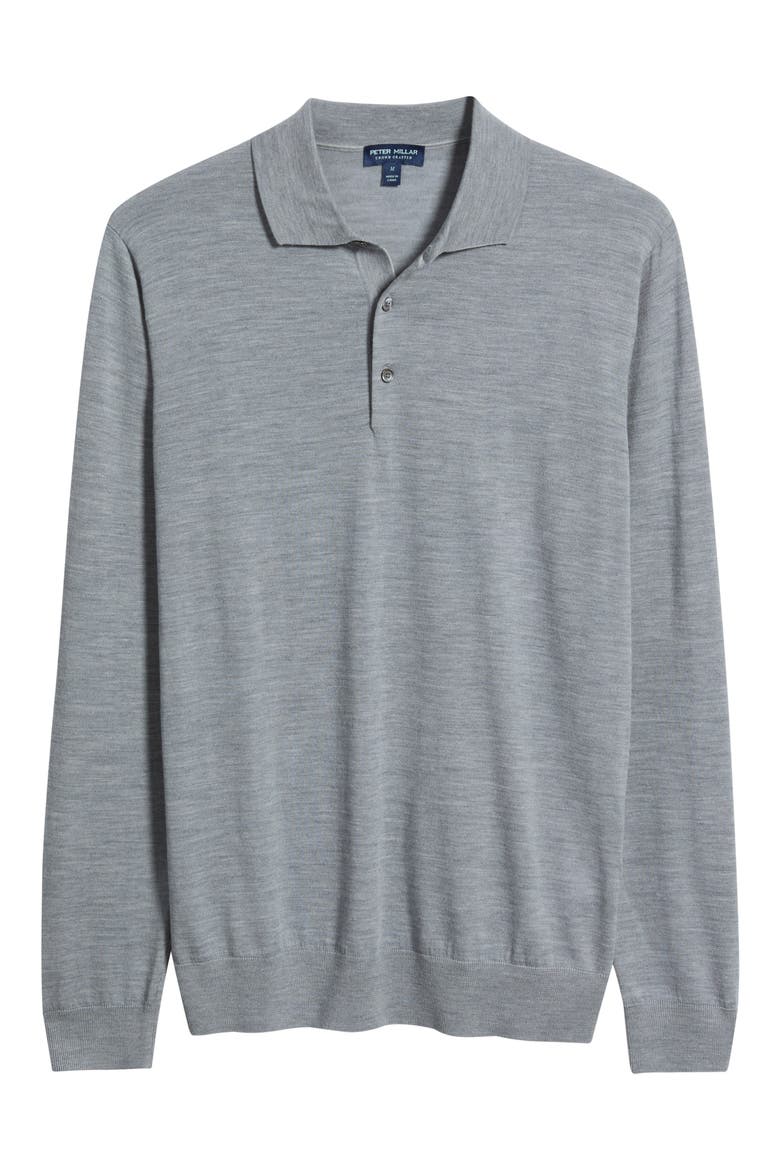Crown Crafted Dorset Merino Wool Crewneck Sweater, Alternate, color, GREY HEATHER