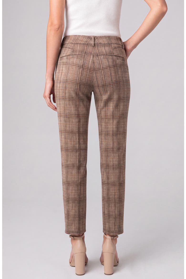 Kelsey Plaid Knit Trousers, Alternate, color, OLIVE MULTI