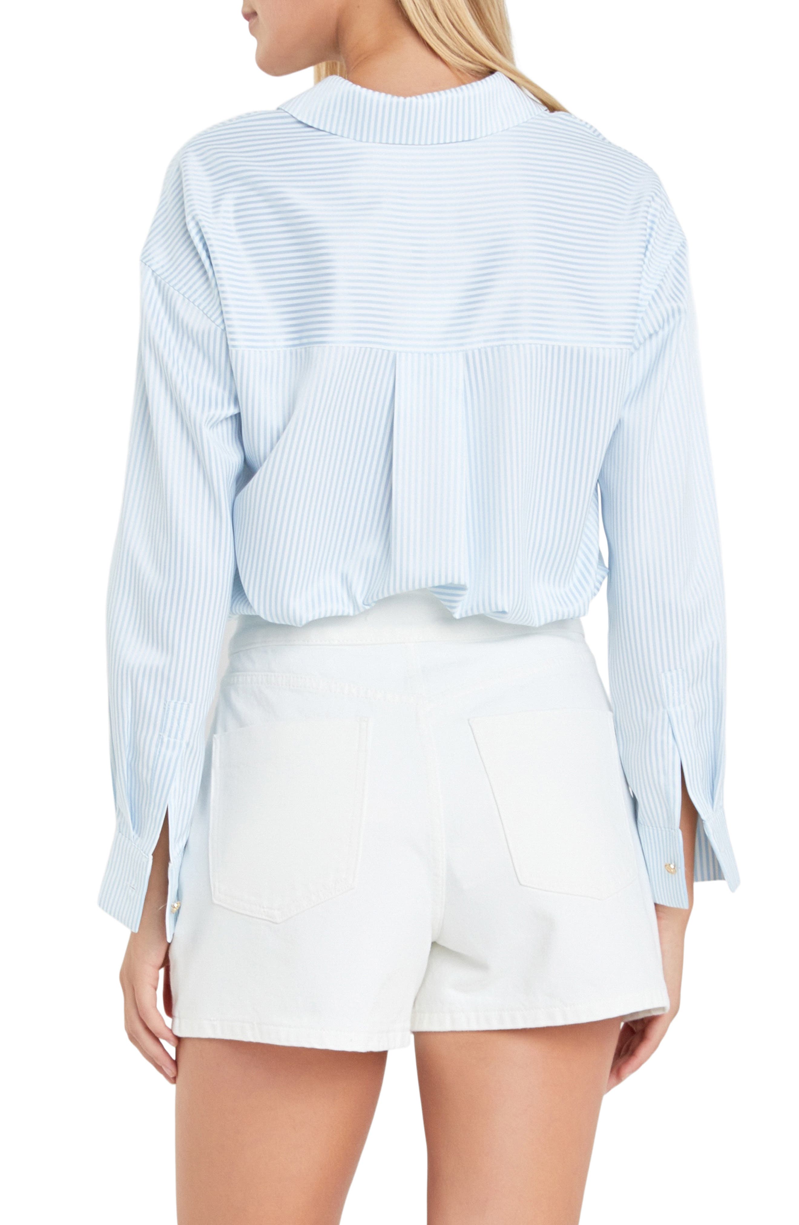 Stripe Button-Up Shirt - image 2