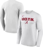 Nike Men's Nike  White Alabama Crimson Tide 2026 On-Court Bench Long Sleeve T-Shirt