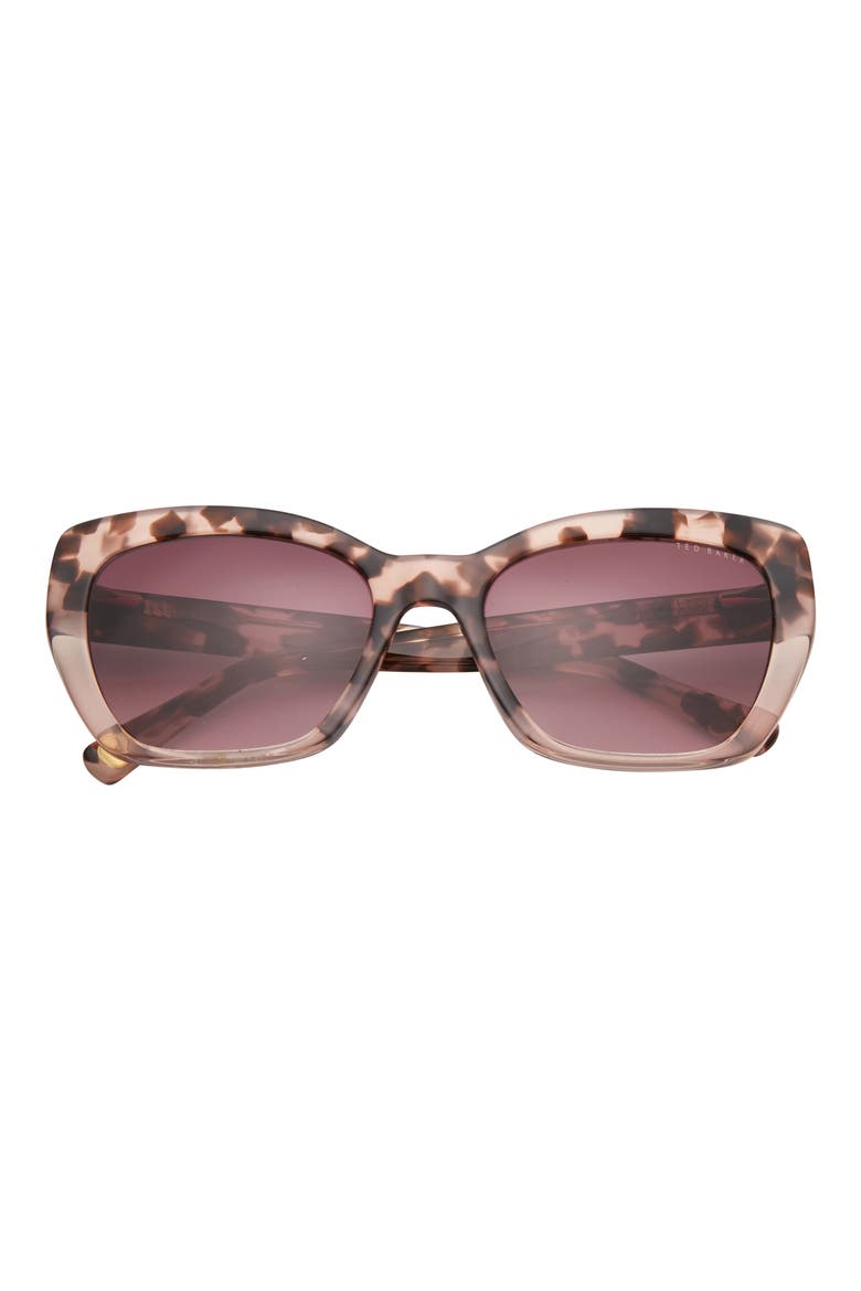 55mm Cat Eye Sunglasses, Main, color, BLUSH TORTOISE
