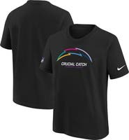 Nike Youth Nike  Black Los Angeles Chargers 2024 NFL Crucial Catch T-Shirt