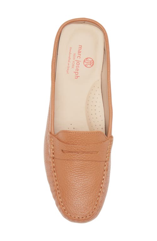Marc Joseph New York Rosemary Dr Leather Mule Loafer In Tan Grainy