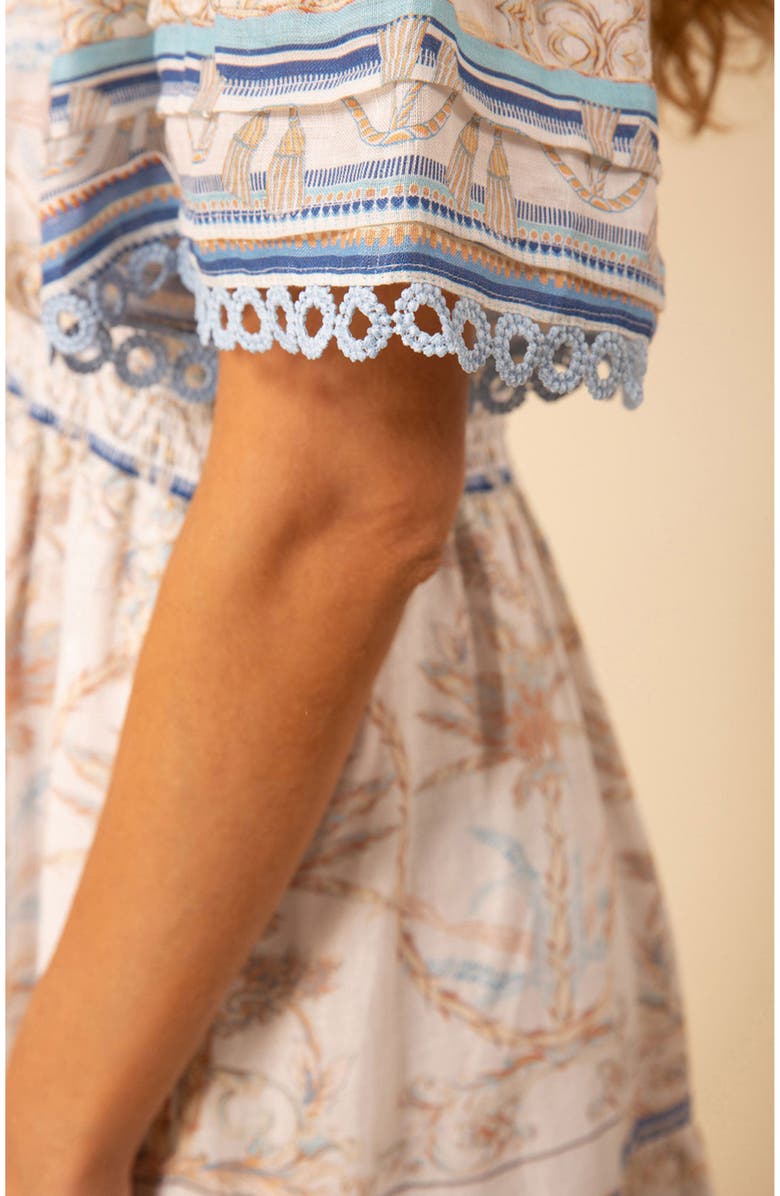 Hale Bob Callie Linen Dress, Alternate, color, 