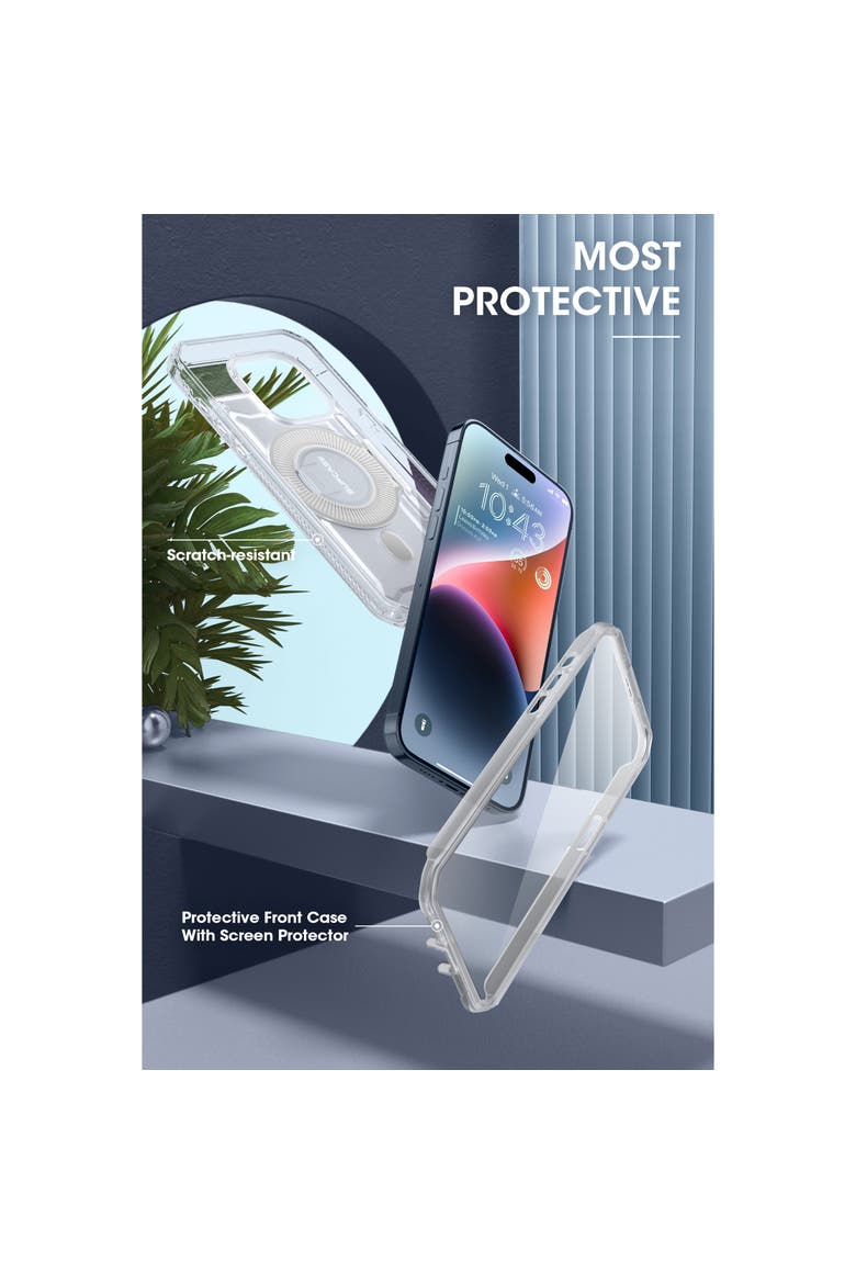 iPhone 15 Pro 6.1 inch Unicorn Beetle PRO MAG Rugged MagSafe Case, Alternate, color, Clear