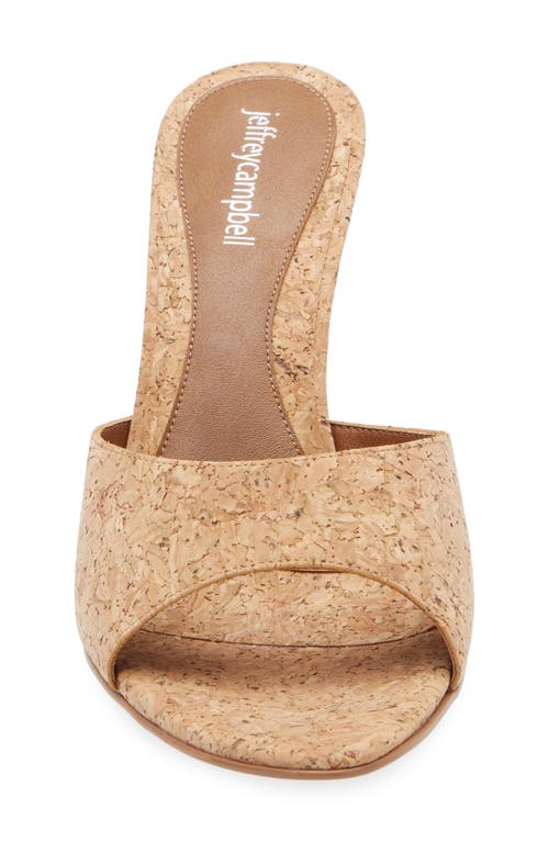 Jeffrey Campbell Agent Slide Sandal In Cork