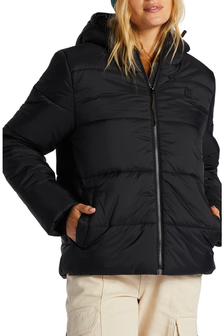 Transport Puffer Coat, Main, color, BLACK