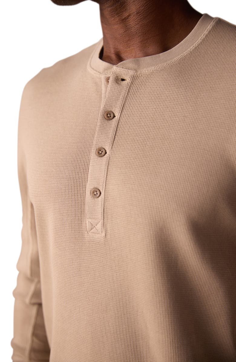 The Normal Brand Vintage Thermal Mountain Henley, Alternate, color, Mink