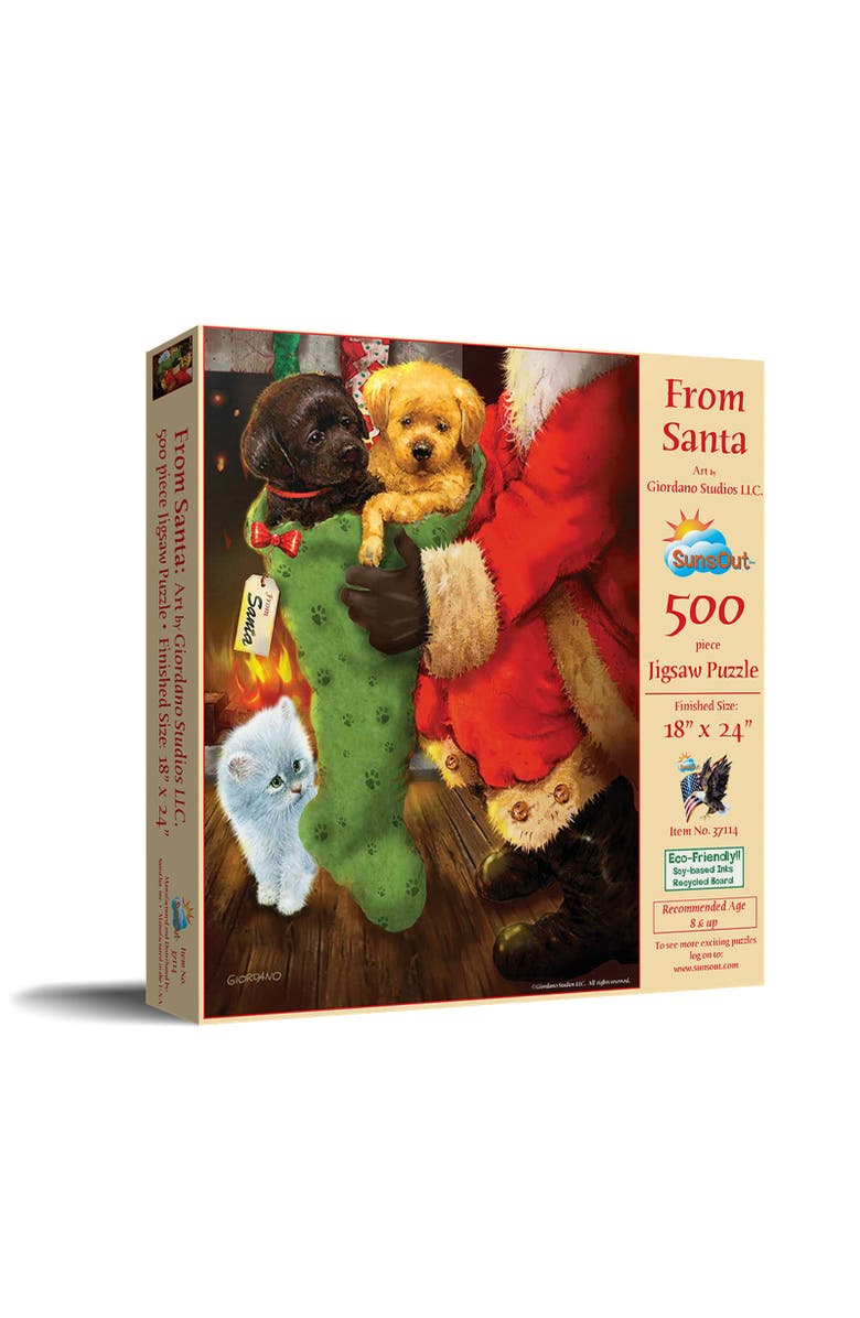Sunsout From Santa 500 piece Jigsaw Puzzle for Adults, Main, color, Multicolor