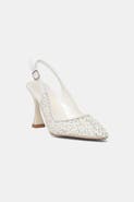 Forever & Always Shoes Madison Embellished Slingback Pump