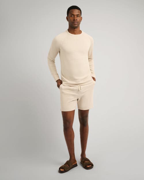Onia Slub Terry Crewneck Sweater In Neutral