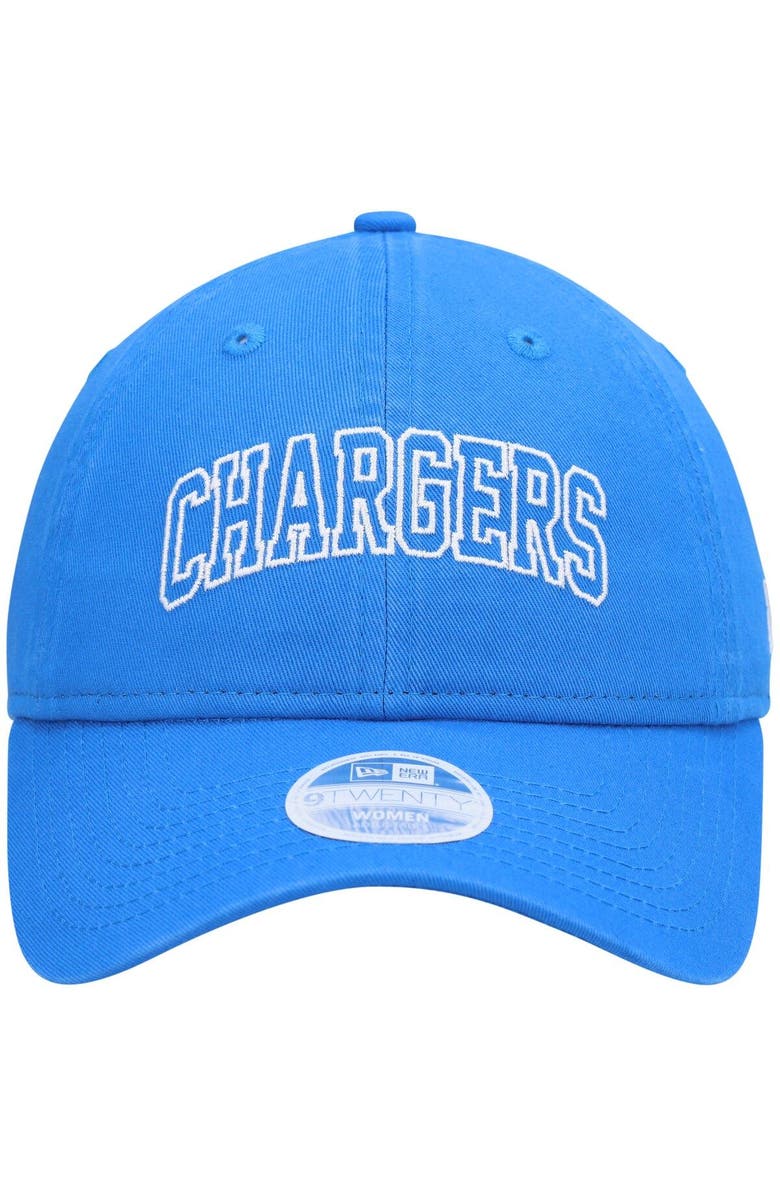 New Era Women's New Era Powder Blue Los Angeles Chargers Collegiate 9TWENTY Adjustable Hat, Alternate, color, Powder Blue