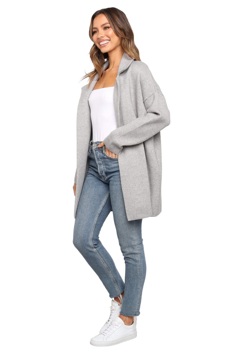 Petal & Pup Lenore Longline Cardigan, Alternate, color, Grey