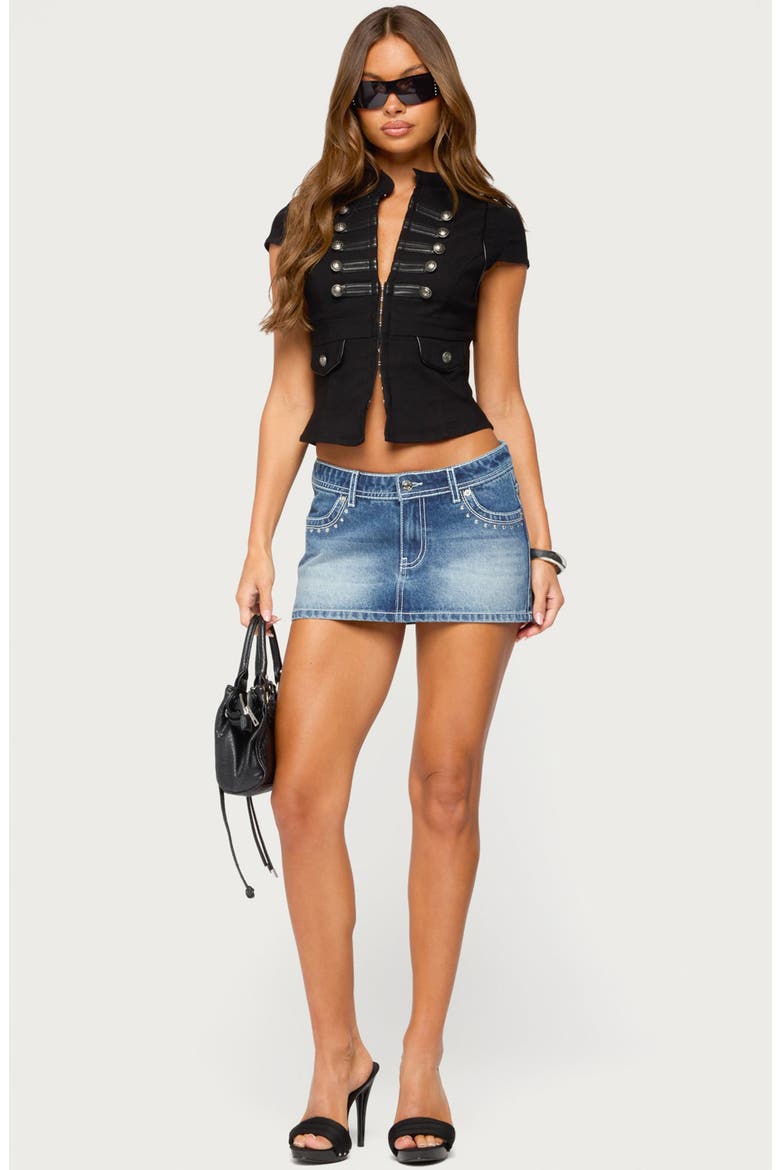 Cordi Napoleon Hook & Eye Top, Alternate, color, BLACK