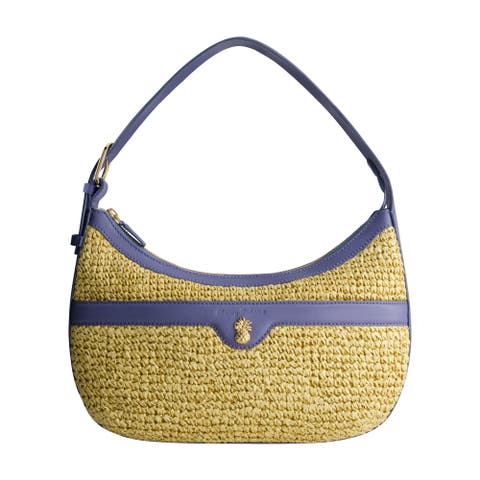 Soft Straw Zip-Top Hobo