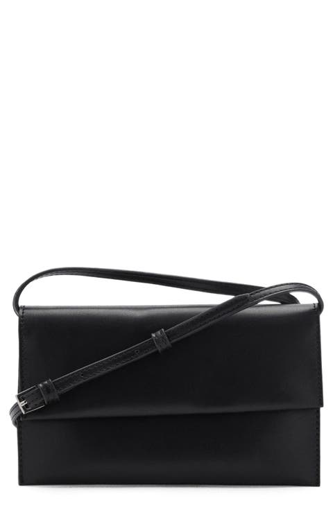 Faux Leather Crossbody Bag