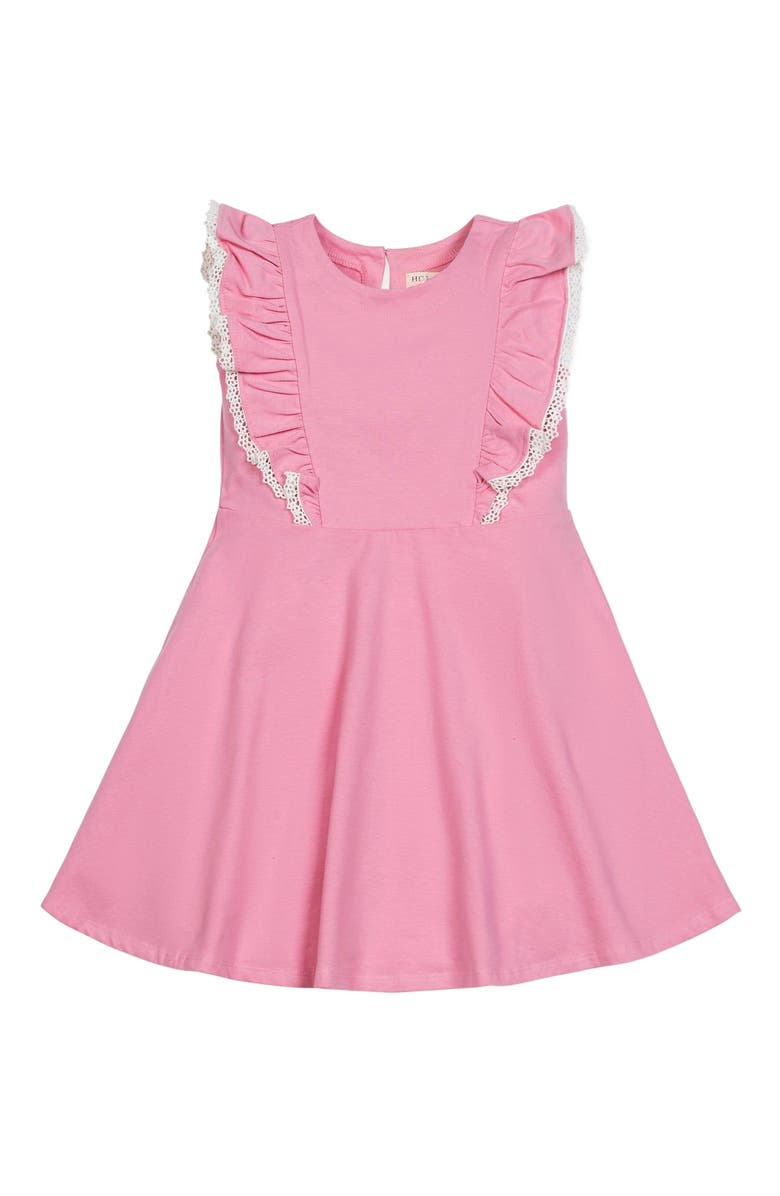 Hope & Henry Baby Girls' Organic Sleeveless Knit Pinafore Dress, Infant, Main, color, 