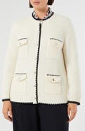 Marina Rinaldi Mrs. Armony Cotton Button-Up Cardigan