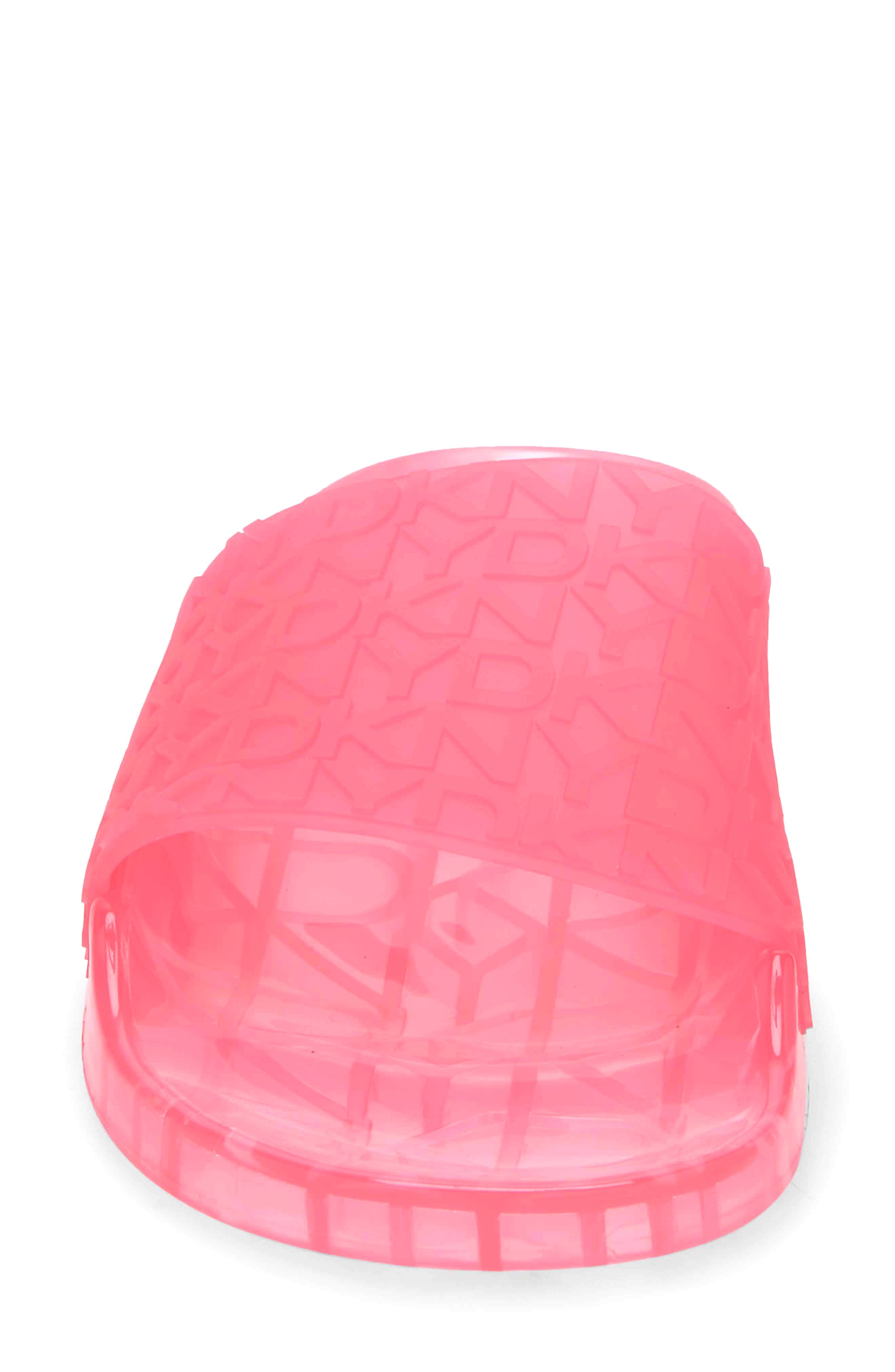 DKNY Tinzli Jelly Slide Sandal, Alternate, color, Fuchsia